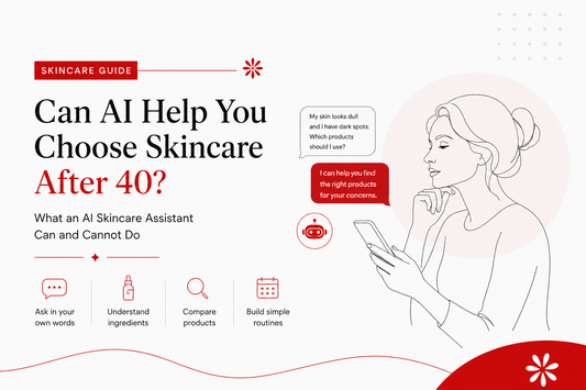 Can AI Help You Choose Skincare After 40? What an AI Skincare Assistant Can and Cannot Do